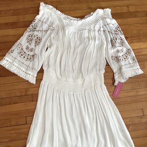 Short Off-Shoulder Boho Dress
